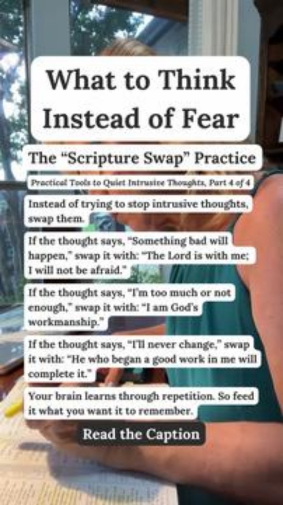 What To Think Instead of Fear: The Scripture Swap Practice