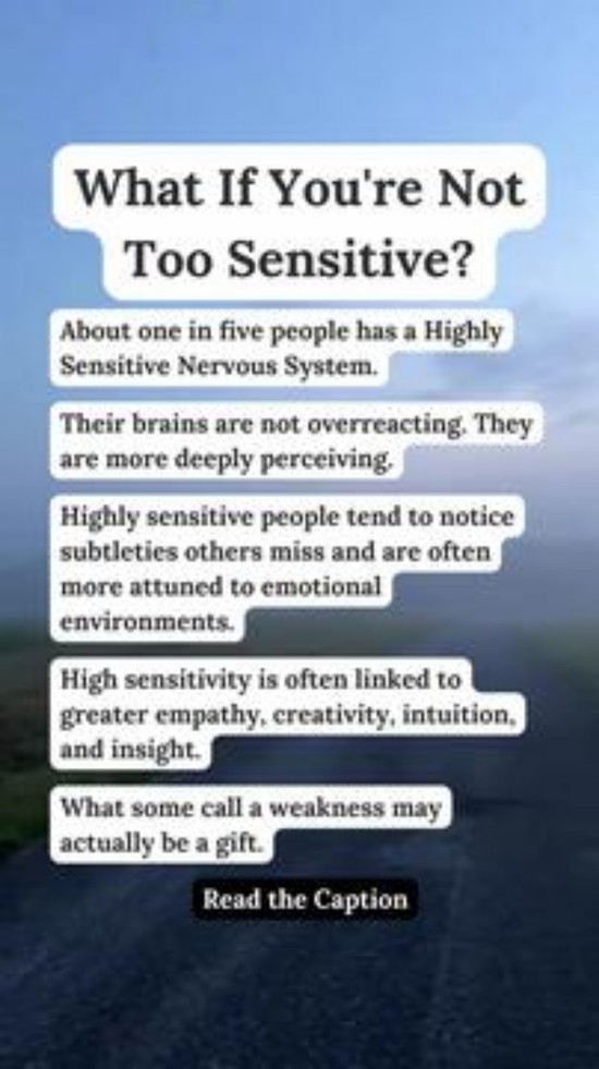 What If You're Not Too Sensitive