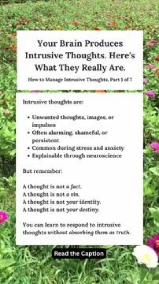 Your Brain Produces Intrusive Thoughts. Here's What They Really Are.
