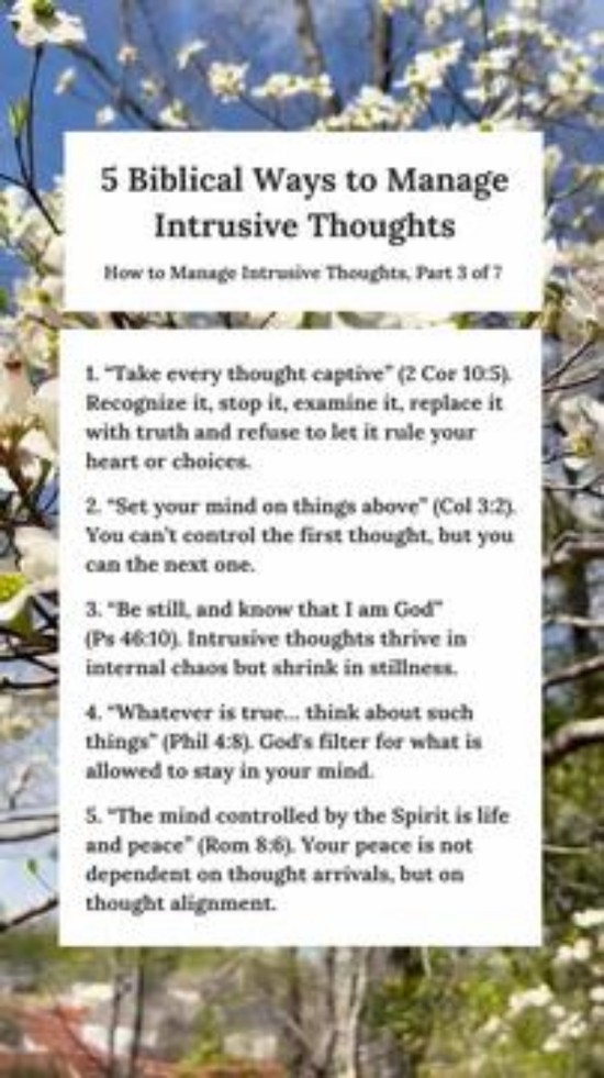 5 Biblical Ways to Manage Intrusive Thoughts