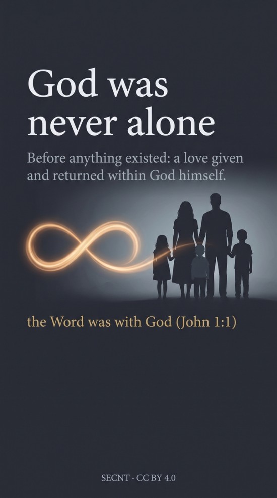 God was never alone