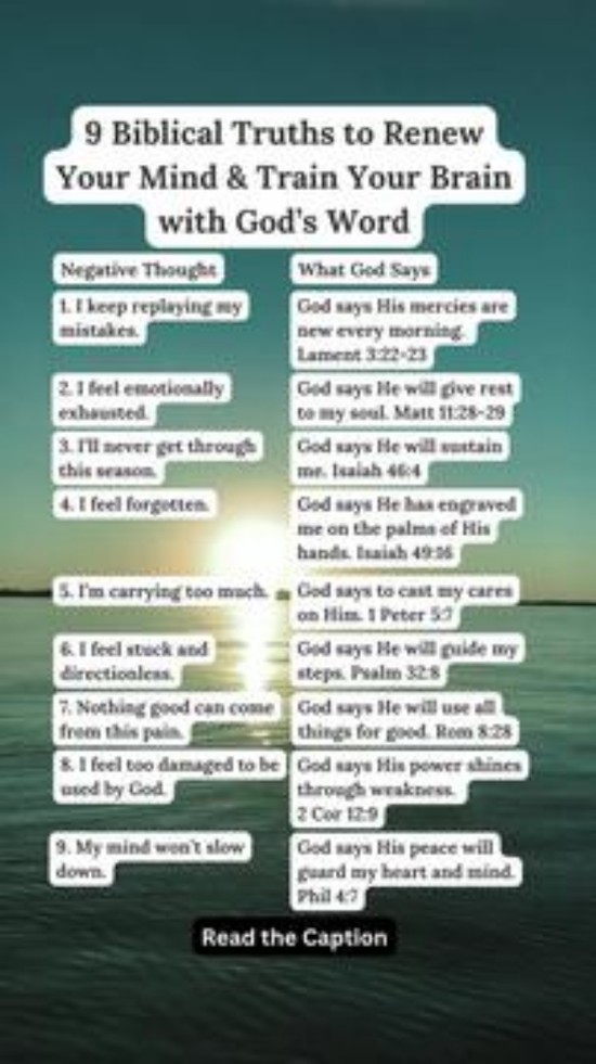 9 Biblical Truths to Renew Your Mind & Train Your Brain with God's Word