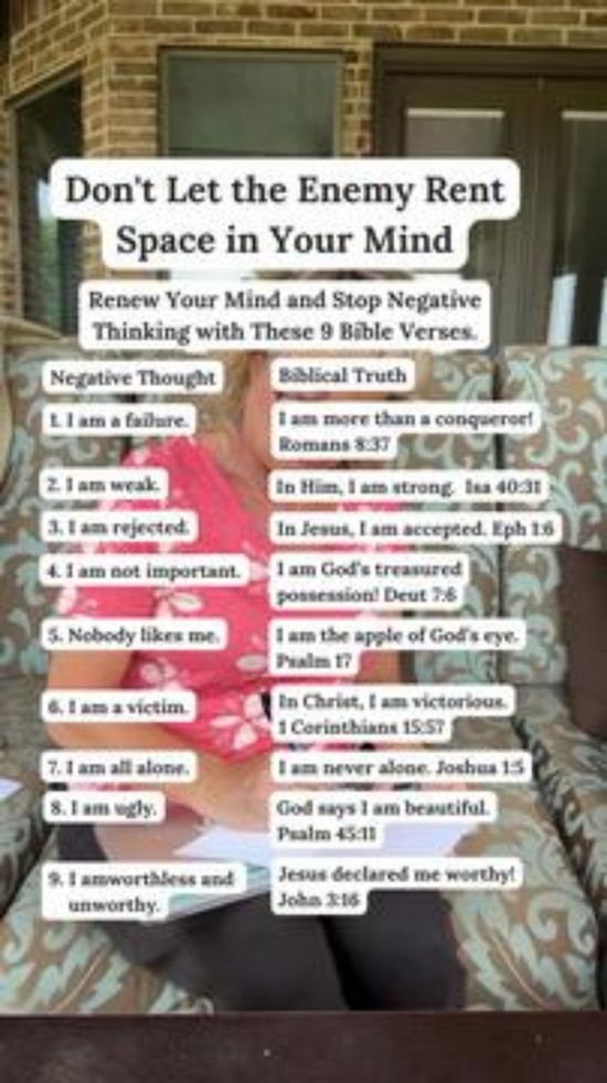 Don't Let the Enemy Rent Space in Your Mind