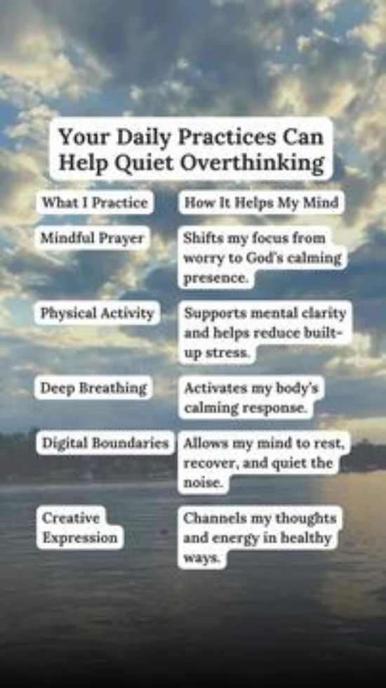 Your Daily Practices Can Help Quiet Overthinking