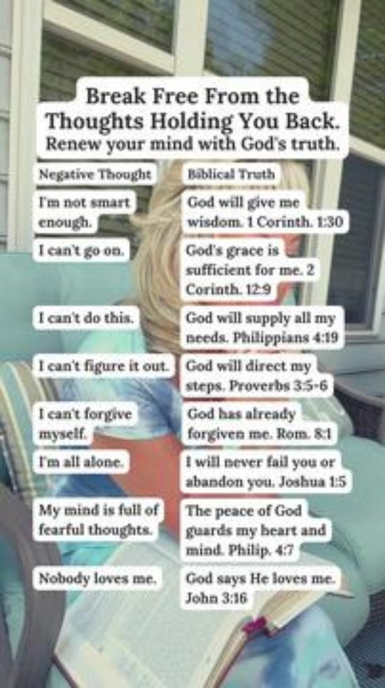 Break Free from the Thoughts Holding You Back. Renew Your Mind with God's Truth.