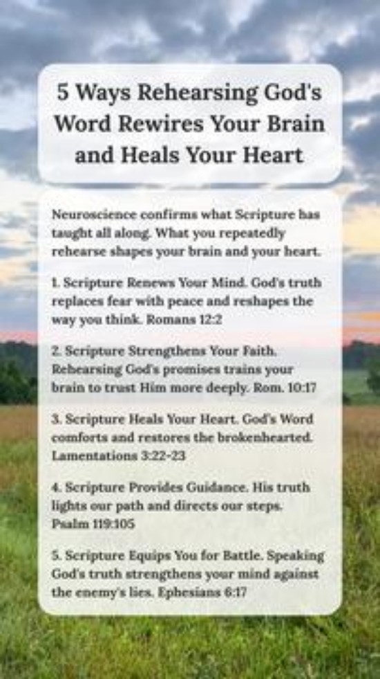 5 Ways Rehearsing God's Word Rewires Your Brain and Heals Your Heart