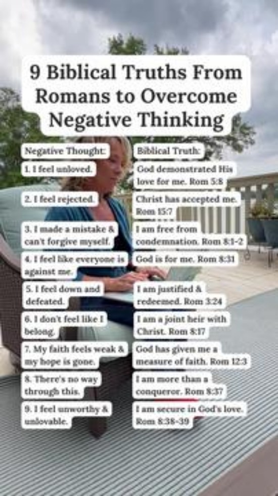 9 Truths from Romans to Fight Negative Thinking