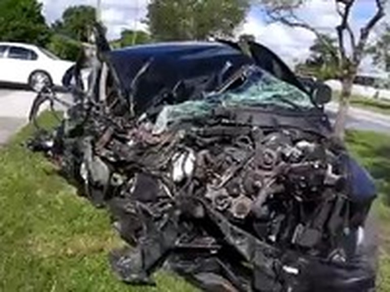 Man is Thankful and Lucky to be Alive After an Awful Car Crash