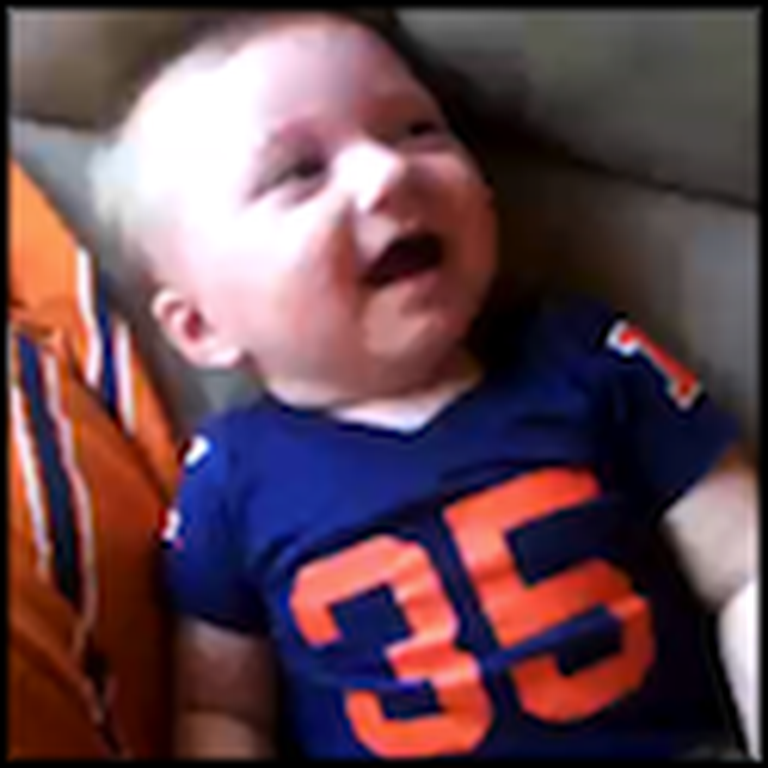 Laughing Baby Has a Great Sense of Humor