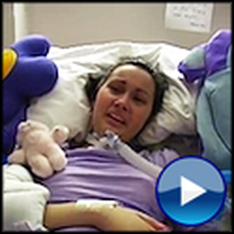 Girl Unable to Move Makes an Unforgettable Video From Her Hospital Bed