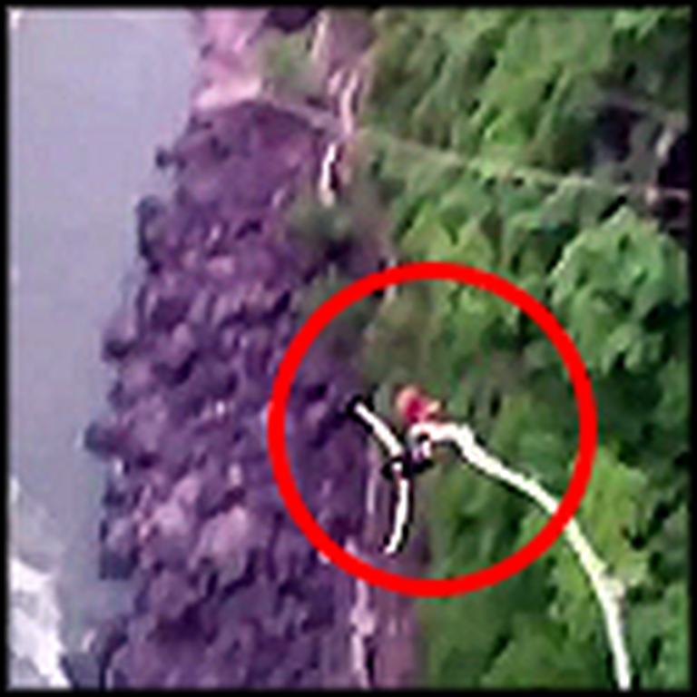 Girl Miraculously Survives her Bungee Cord Breaking