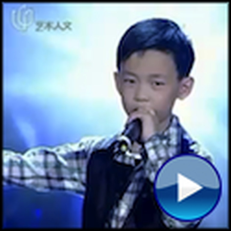 10 Year Old Boy Sings You Raise Me Up - Unbelievable