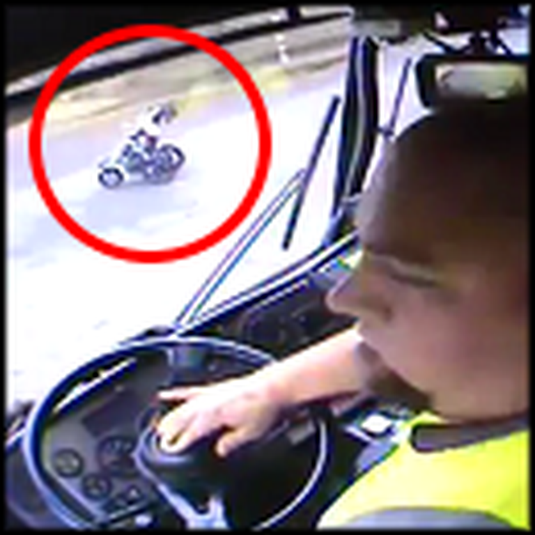 Garbage Truck Driver Saves a Baby in a Runaway Stroller