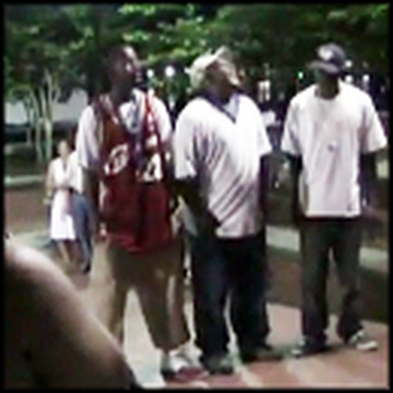 Three Men on the Street in Savannah Sing Amazing Grace