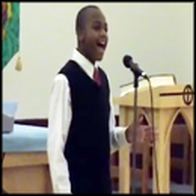 13 Year Old Sings a Powerful Version of His Eye is on the Sparrow