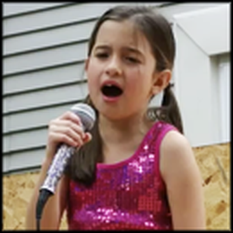 8 Year Old Girl Beautifully Sings Hallelujah - What a Voice