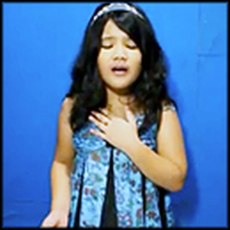 8 Year Old Fitri Cerado Will Stun You With her Angelic Voice