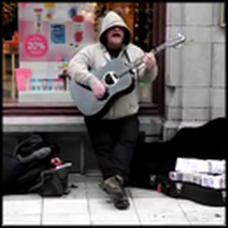 Homeless Street Performer's Voice Will Make Your Jaw Drop