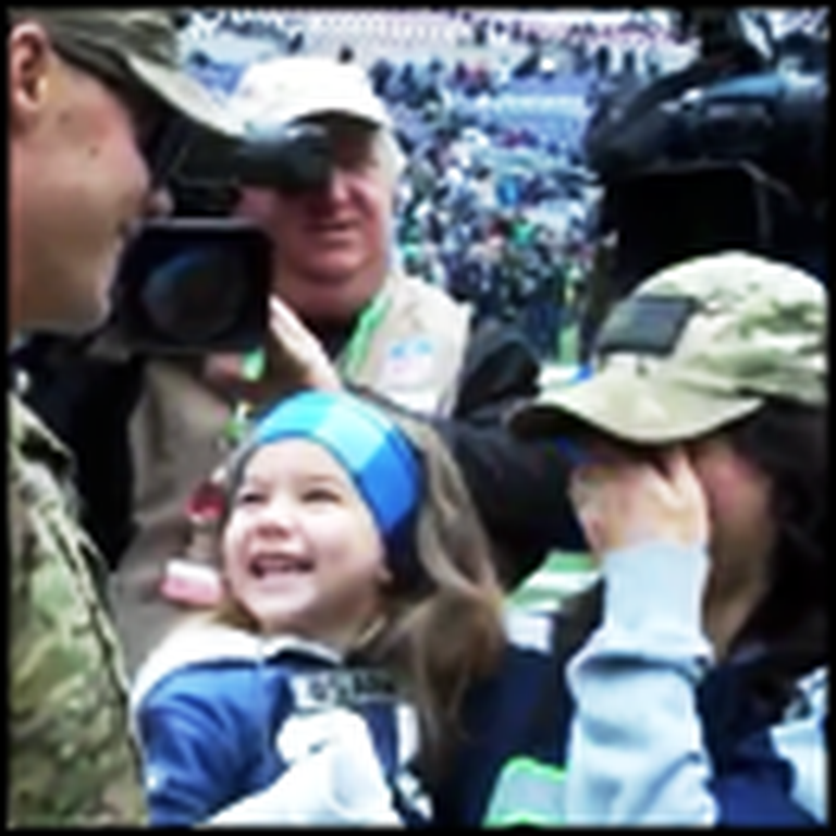 Heartwarming Soldier Reunion of the Year at a Seahawks Game
