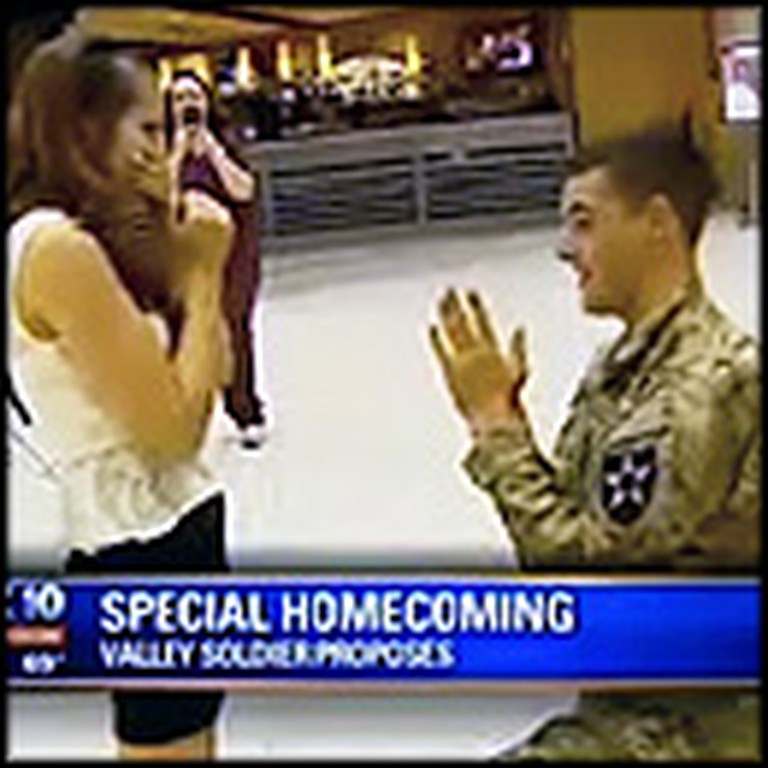 One Soldier's Incredibly Unique Surprise Proposal