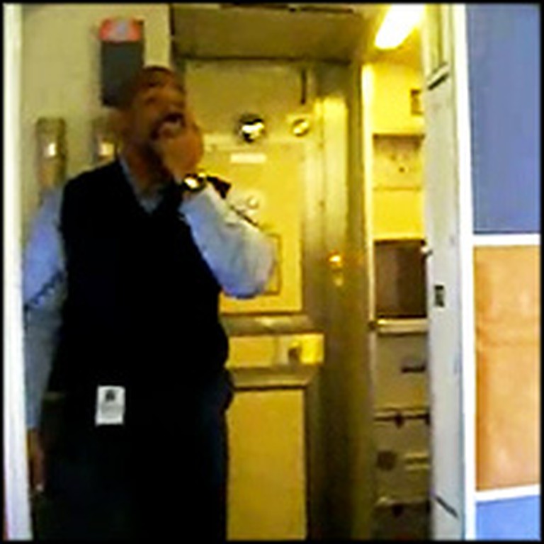 Flight Attendant Does the Coolest Thing to Explain Flying Rules