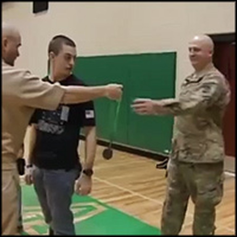 Soldier Gives His Grown Sons an Emotional Surprise at School