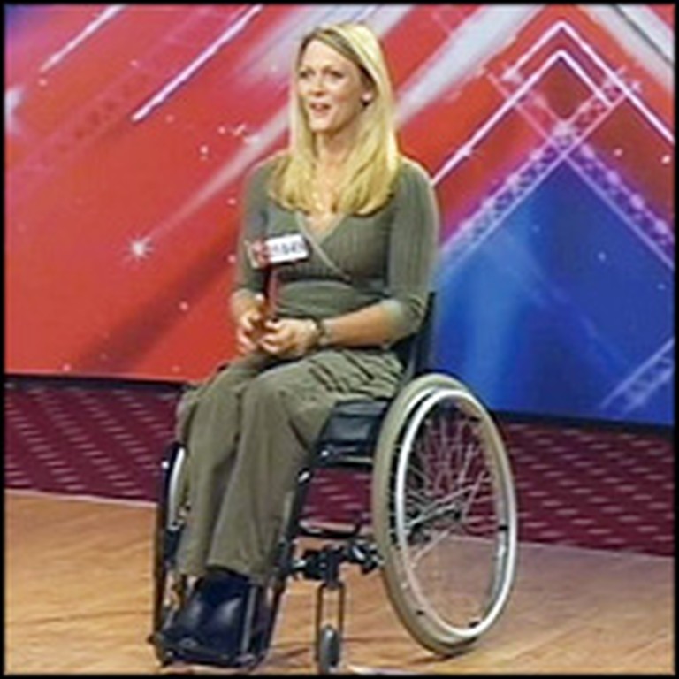 Paralyzed Single Mom Wows the Judges With Her Performance 