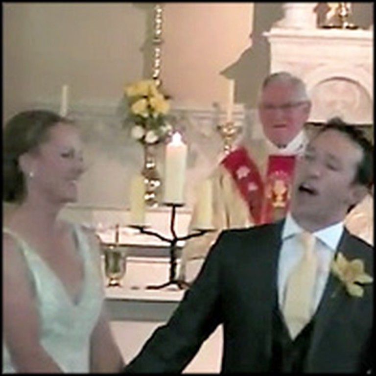 Groom Gives His Bride a Delightful Surprise at Their Wedding