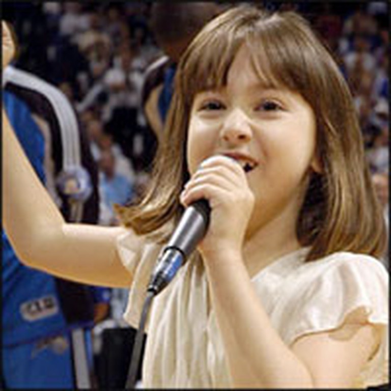 Darling 7 Year-Old Girl with Autism Sings the National Anthem Like an Angel
