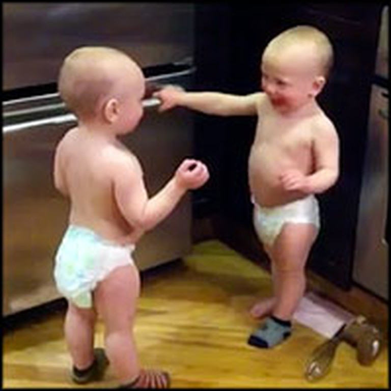 Adorable Baby Twins Have a Hilarious Conversation
