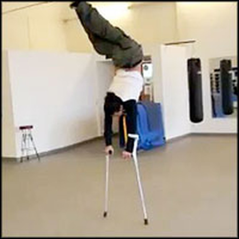 Victim of Polio Relies on Crutches to Walk - But is an Incredible Dancer