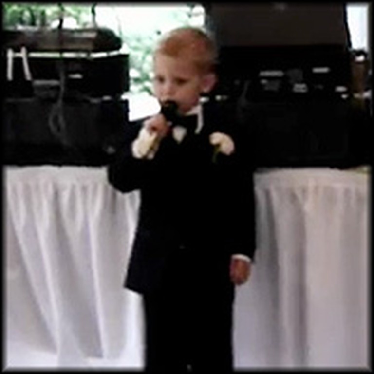 Little Boy Delivers the Cutest Wedding Speech