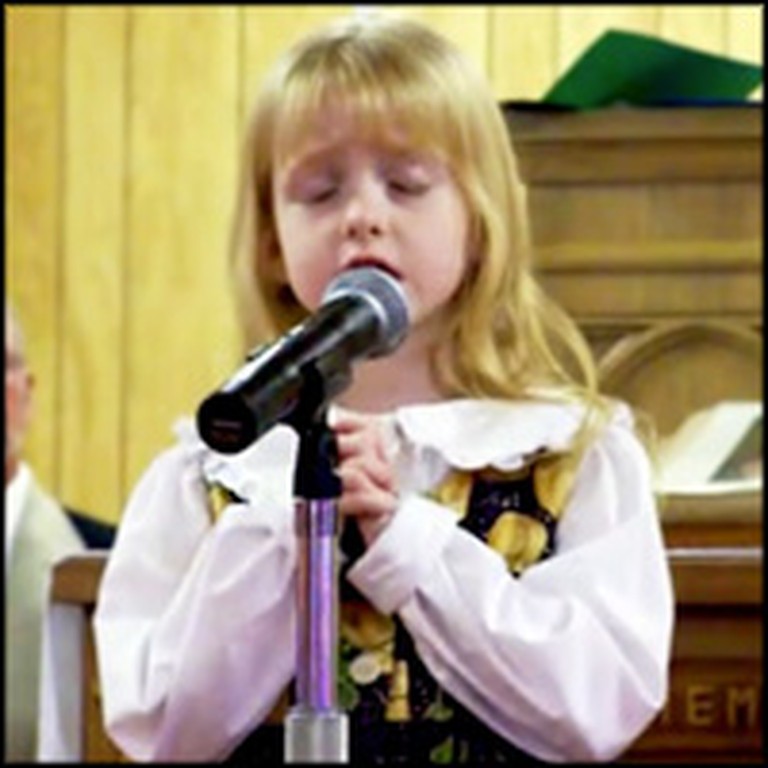 Precious Little Girl Sings a Song for Her Deployed Soldier Brother