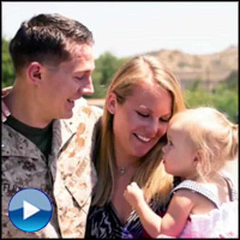 The Incredible Moment a Soldier Reunites with his Beautiful Family