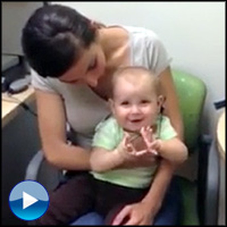 Blessed Moment a Baby Hears Her Parents for the FIRST Time