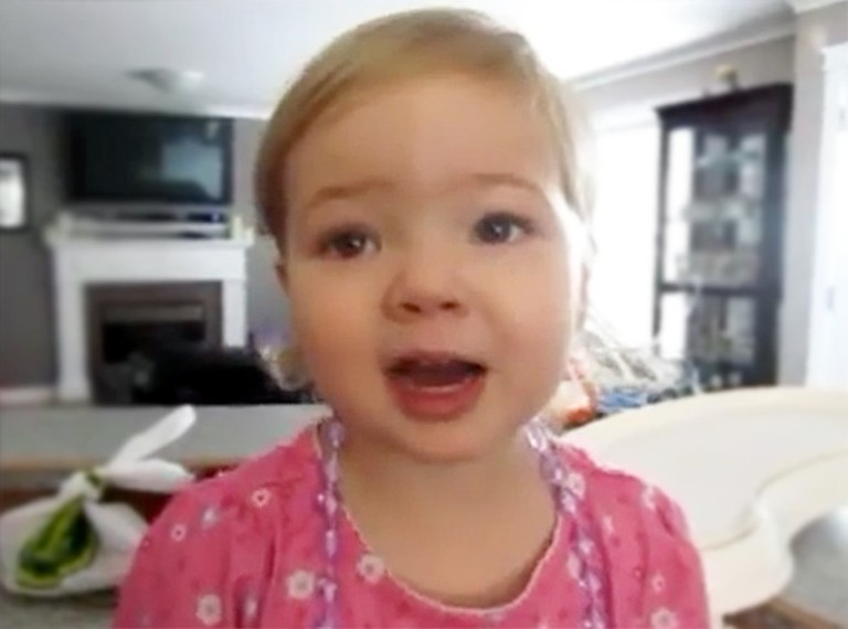 Sweet Toddler Adorably Sings Her Heart Out to Adele