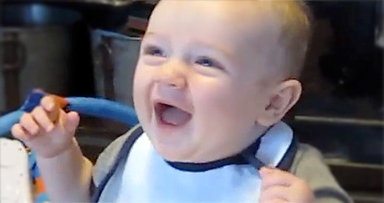 See What Makes This Little Angel Laugh SO Hard - He is Too Precious :)