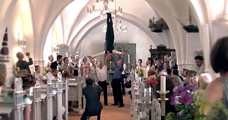 You'll FLIP Over This Incredible Wedding Entrance - the Groomsmen are Awesome!
