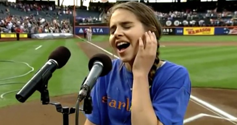 This 13 Year-Old Can Sing the National Anthem Like No One Else - WOW!