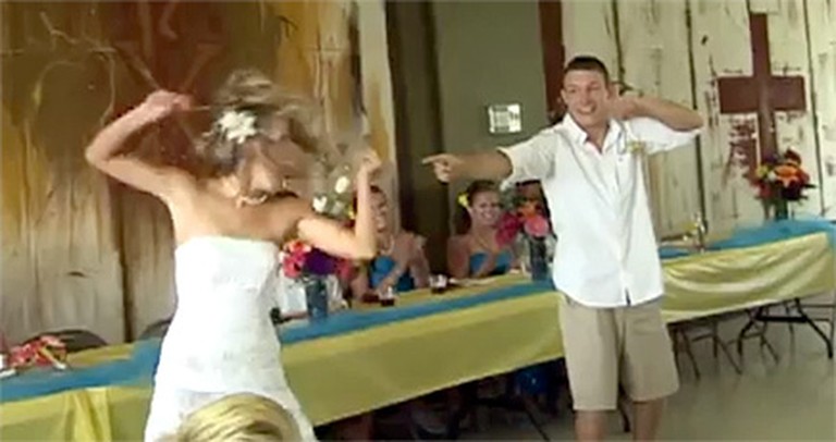 A Goofy Christian Couple Surprises the Entire Reception with a Hilarious Dance