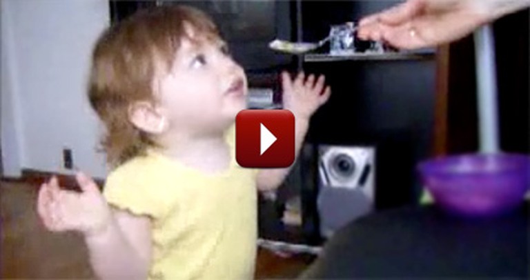 Cute Baby Thinks She is Having a Discussion With Daddy - But Does This Instead