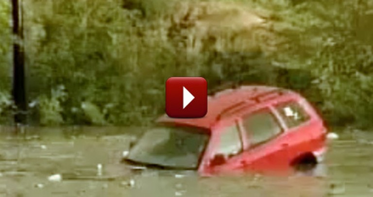 Woman Drowning in her SUV is Miraculously Saved