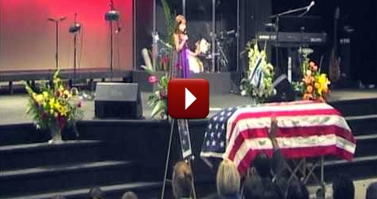 7 Year Old Girl's Touching Song at her Grandpa's Funeral