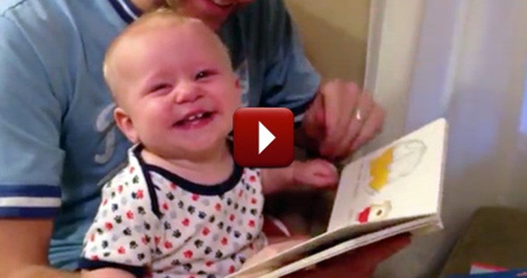 This Silly Baby's Reaction to a Book Will Keep You Smiling. He is So Funny!