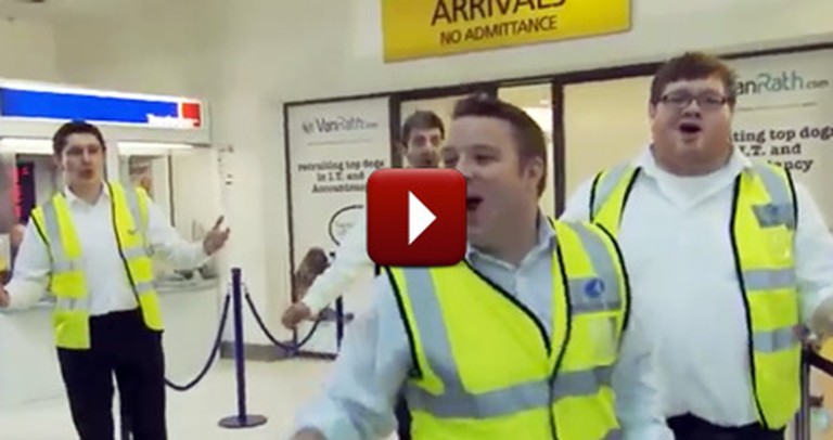 Airport Employees Surprise Travelers with Something They'll NEVER Forget!
