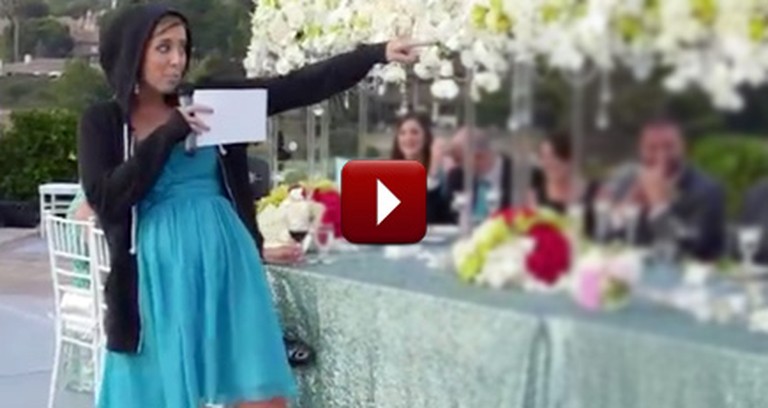 Awesome Maid of Honor Gives the Bride an Epic Surprise Speech