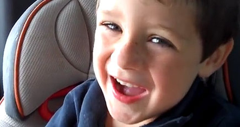 The World's Sweetest Little Boy Serenades His Mommy From the Backseat