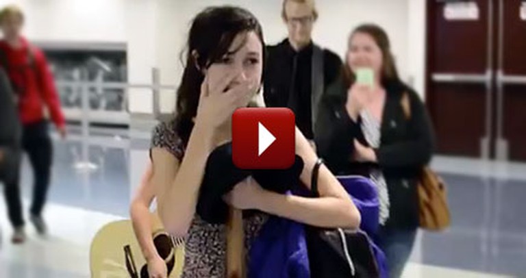 It'll Be Hard for Anyone to Forget This Magical Airport Proposal 