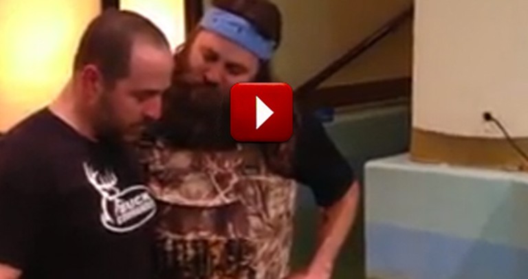 Emotional Baptism by Willie Robertson of Man Fighting Cancer