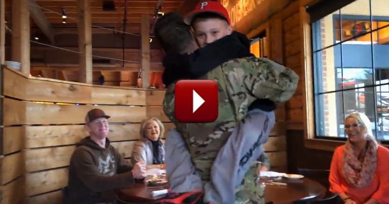 Army Dad Surprises Young Son with the BEST Reunion